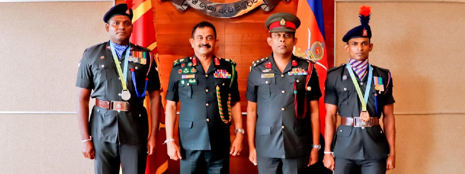 Army Chief Hails ‘Commonwealth Games’ winners; Yupun Abeykoon to be promoted